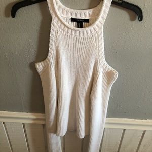 Cold shoulder sweater